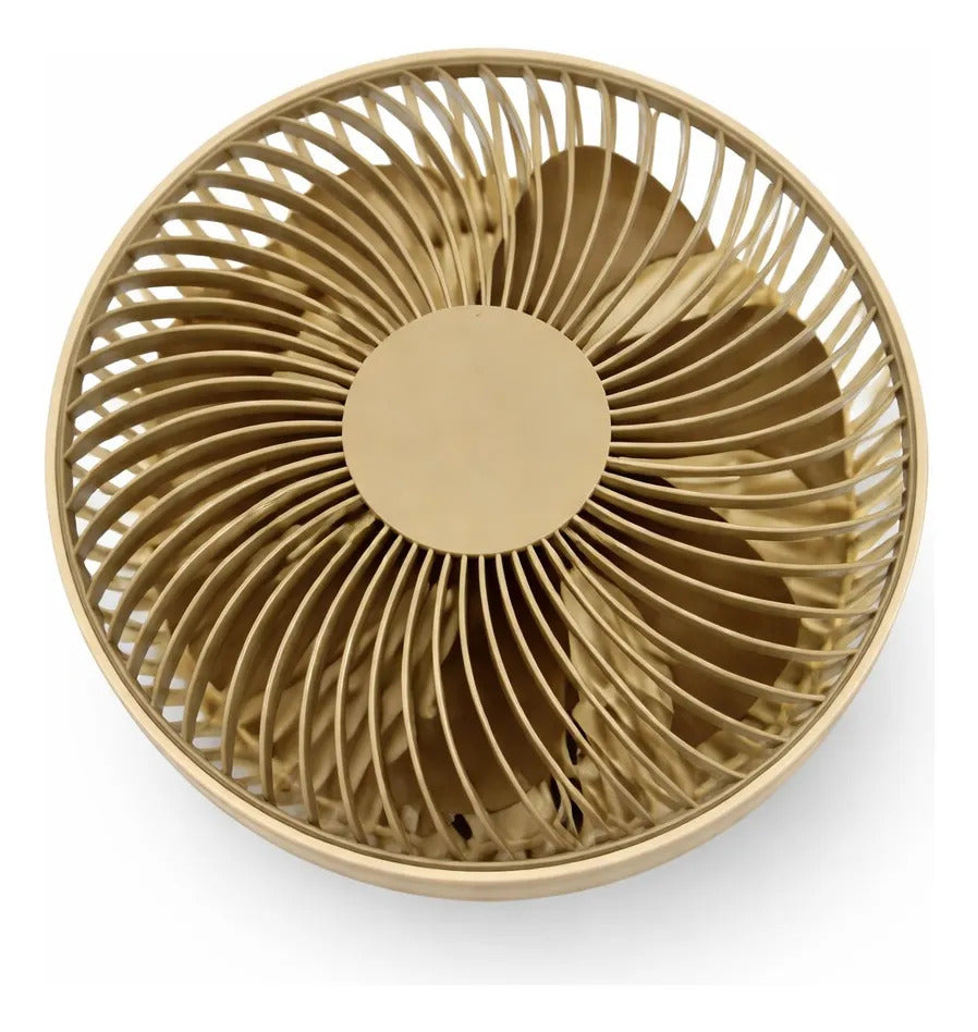 Ventilador De Mesa F46d Oscilante Recargable Con Usb