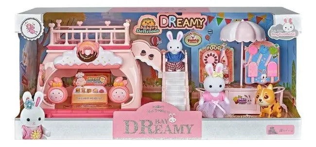 Panadería De Conejitos Candy Toys Bay Dreamy Con 17 Piezas