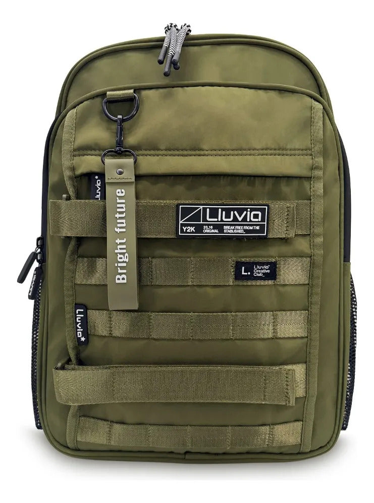 Set Escolar Lluvia Verde Estilo Militar