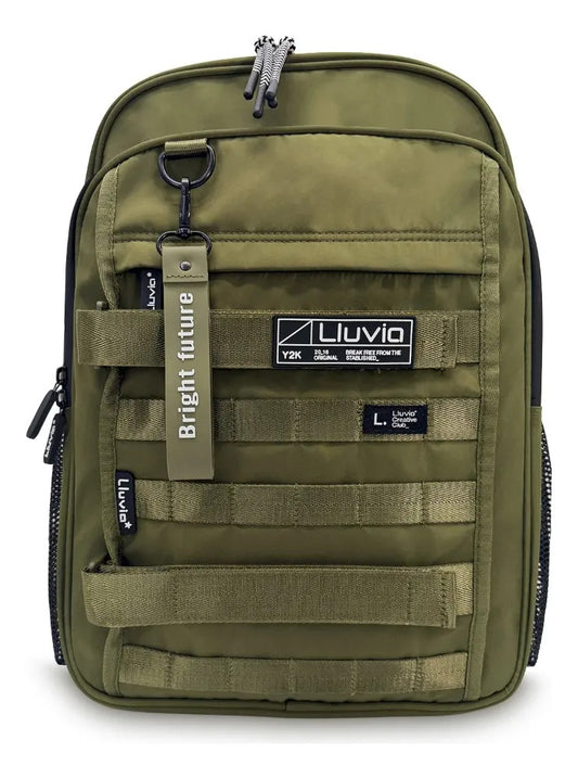 Set Escolar Lluvia Verde Estilo Militar