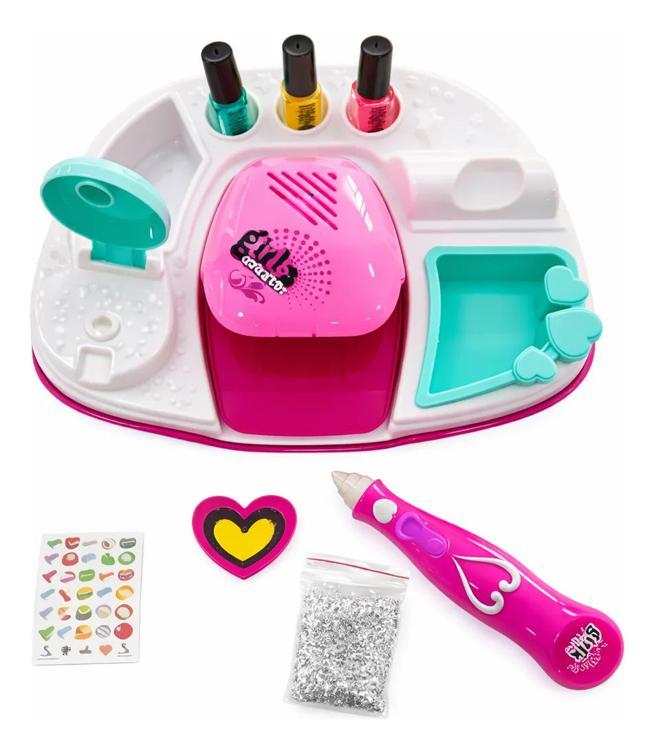 Máquina De Uñas Candy Toys Con 18 Accesorios