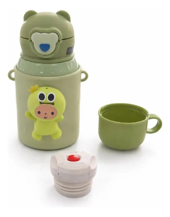 Termo Mokyo 450 Ml Para Niños Con Muñeco Sonido 4 Colores