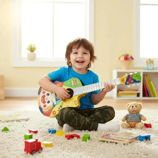 Guitarra Infantil Candy Toys Monkey Con Sonido Realista