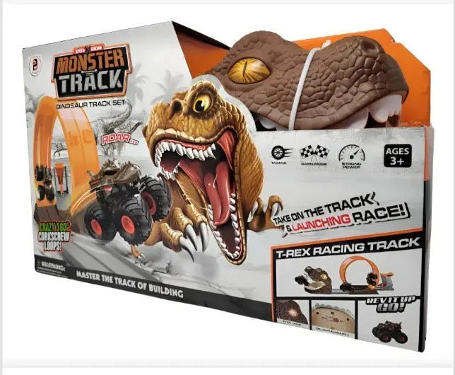 Pista Dinosaurio T Rex De 12 Piezas De Fricción Candy Toys