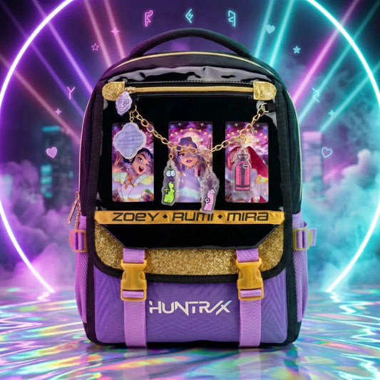 Mochila Ruz Huntrix Con Cadena Decorativa Y Colgantes