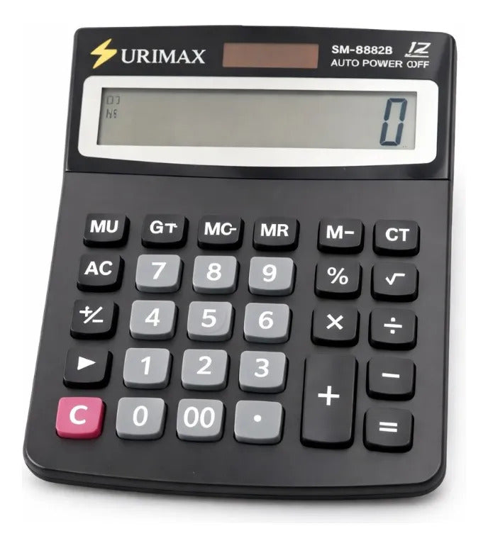 Calculadora De Oficina 12 Dígitos Con Funciones Comerciales