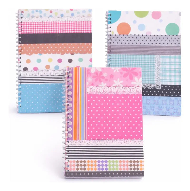 Libretas 3 Piezas Diseños Patchwork Cuadro Chico Surimax
