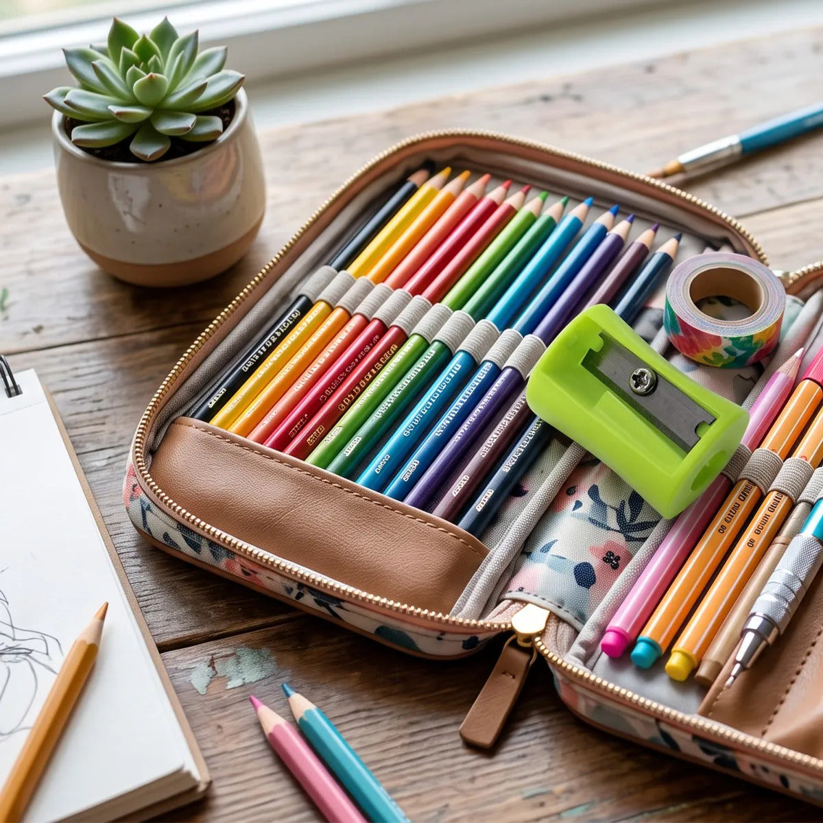 Sacapuntas Indira Colores Sólidos Set Con 50 Piezas