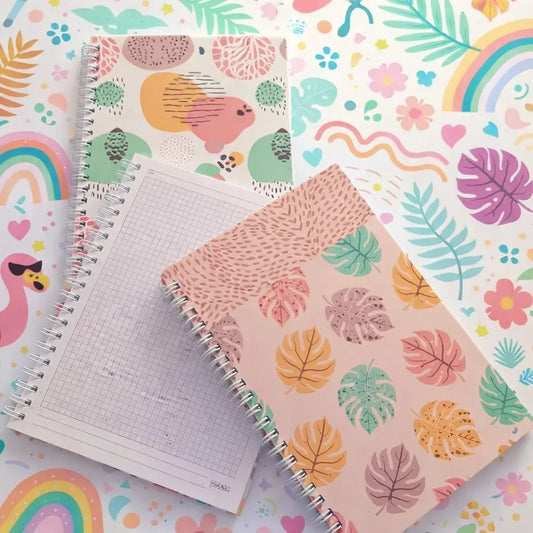 Libretas 3 Piezas Diseño Botánico Cuadro Chico Surimax