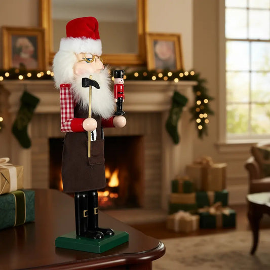Cascanueces Santa Artesano Navideño 1 Pieza 26x7x7
