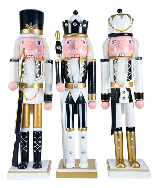 Muñeco Cascanueces Decorativo Navidad Lluvia 25 Cm