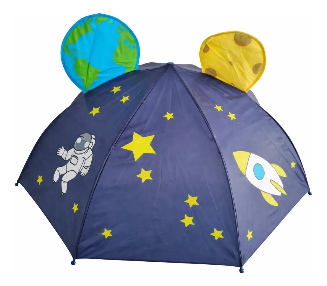 Paraguas Infantil 59 Cm 8 Varillas 5 Diseños Diferentes 3d