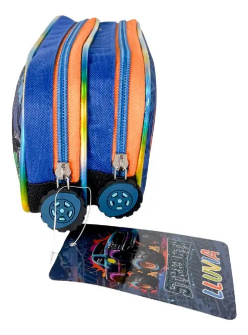 Mochila Primaria 3 Piezas Marca Lluvia Monster