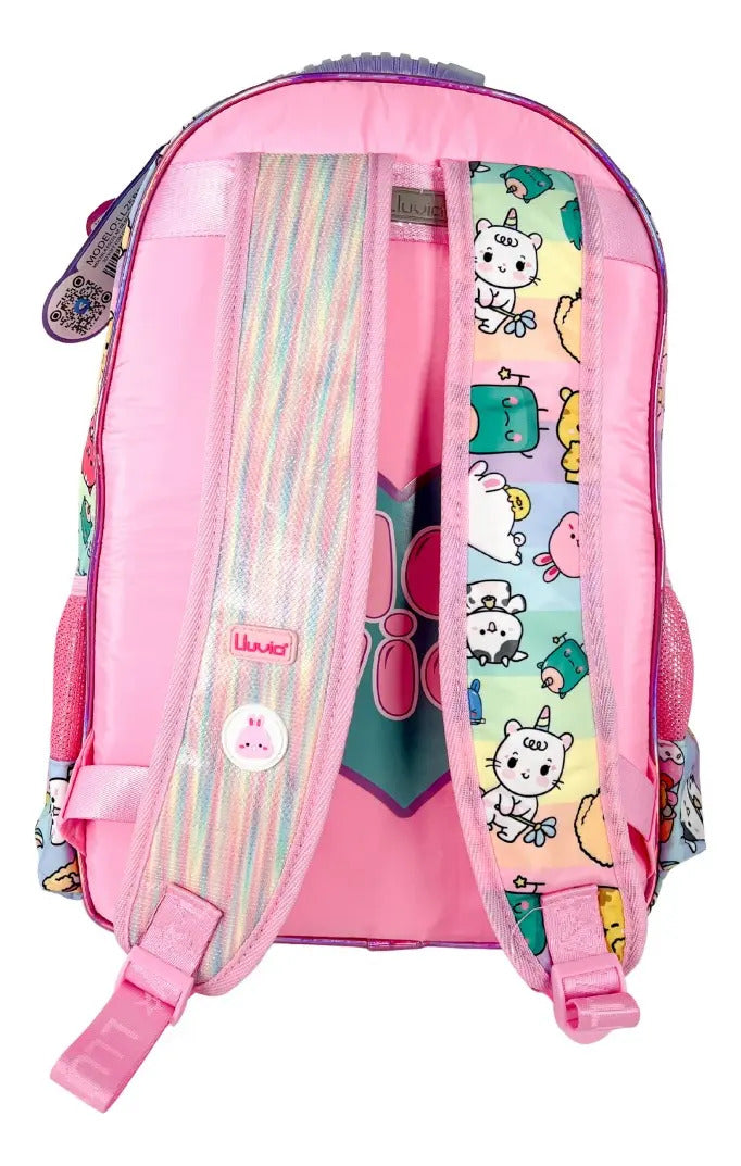 Mochila Marca Lluvia Feria Rosa