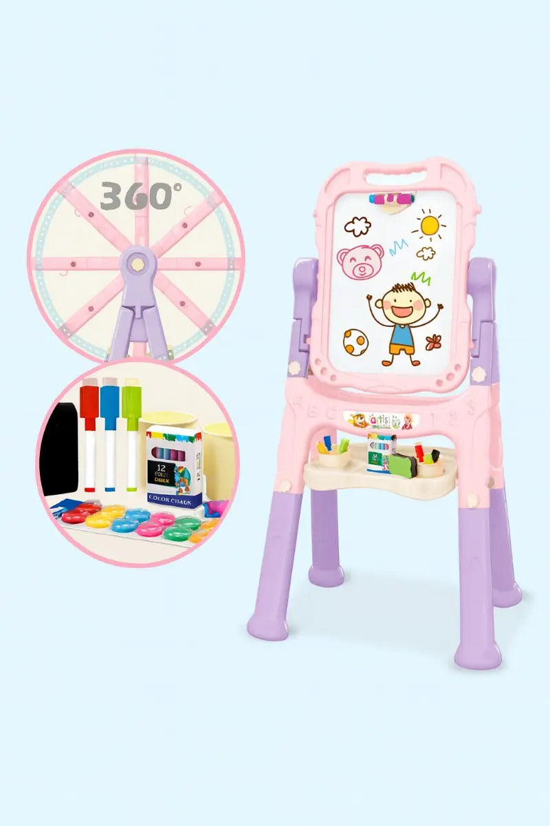 Pizarra 2 En 1 Infantil Con Accesorios 48 Piezas Candy Toys