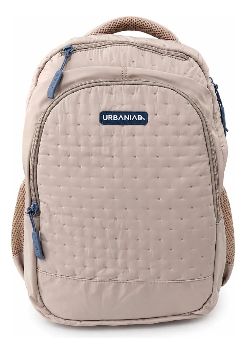 Mochila Juevnil Urbania Fotorama Beige Acolchonada Escolar