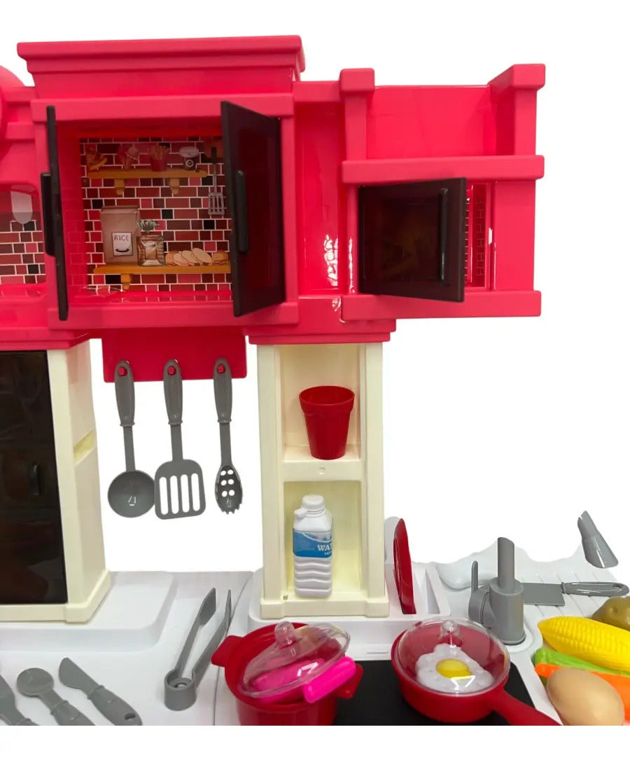 Cocina Marca Candy Toys Kitchen Set  58 Piezas