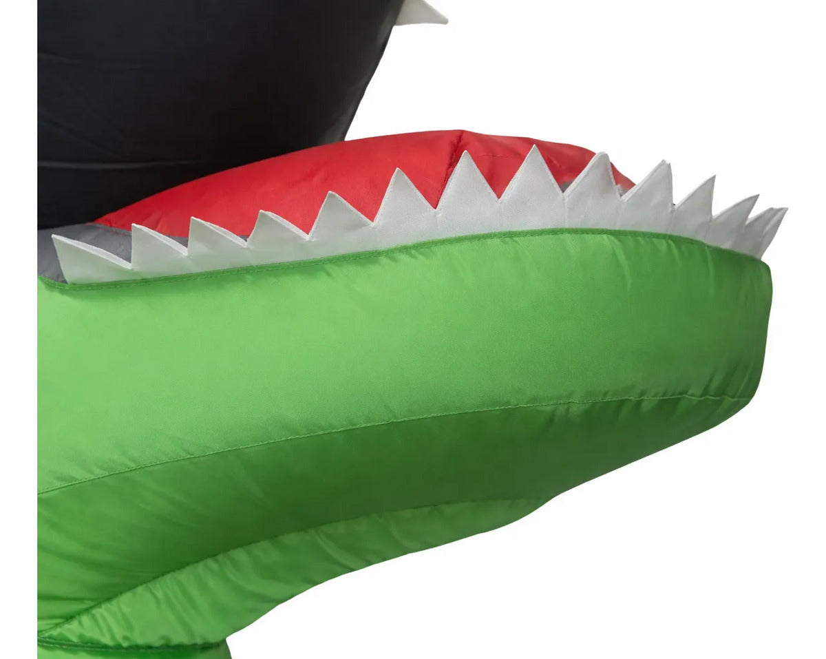 Inflable Navideño Dinosaurio Con Peluche 180x120x90