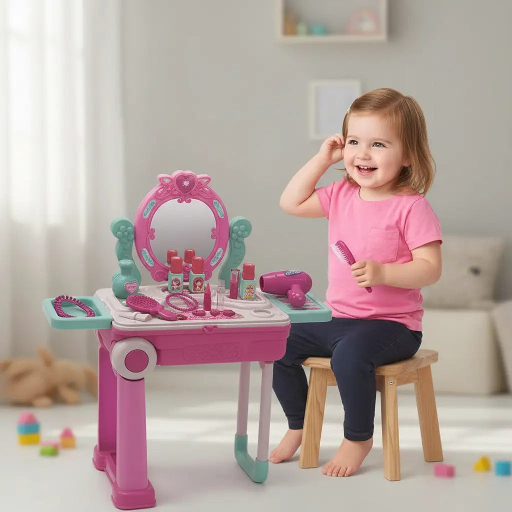 Tocador Infantil Be Star Beauty 2 En 1 Con Luz, Sonido