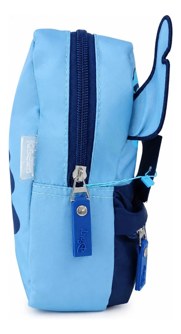Lapicera Escolar Yadatex Stitch 3d Azul Con Bolsillo Frontal