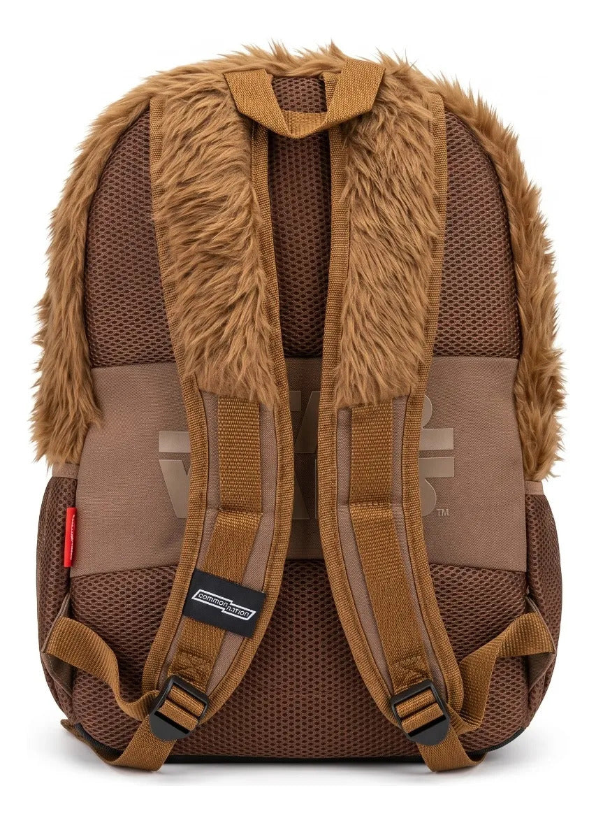 Mochila Escolar Yadatex Café Chewbacca Star Wars Con Llavero