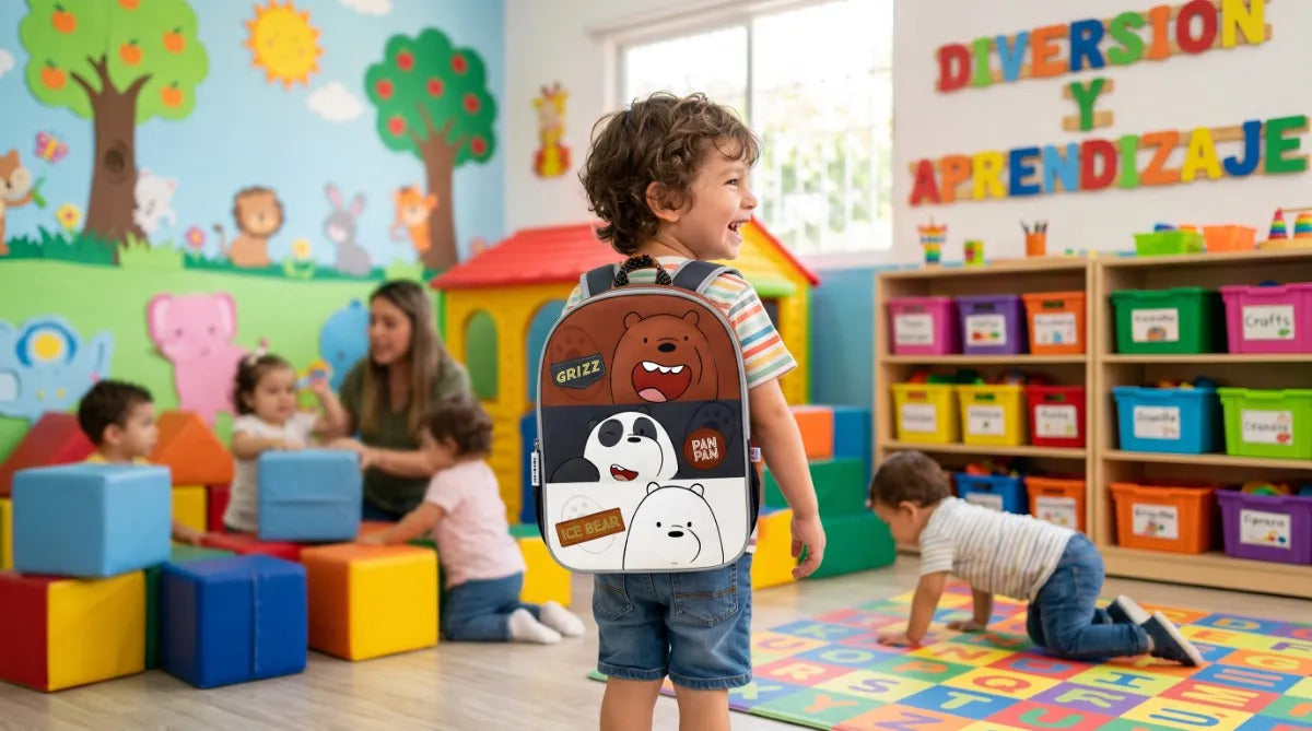 Mochila Kinder Fotorama Escandalosos Grizz Panda E Ice Bear