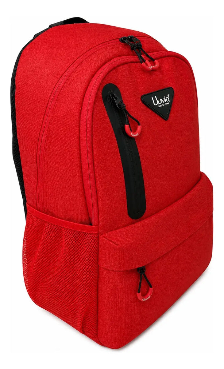 Mochila Lluvia Roja Diseño Práctico Para Lo Básico Escolar