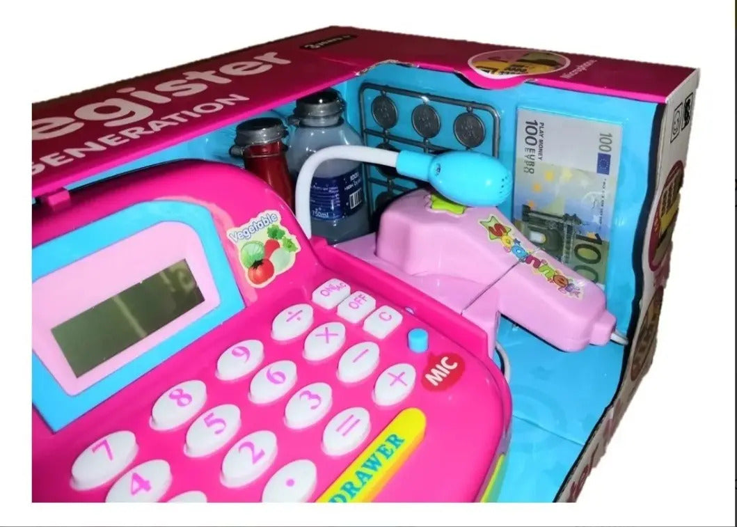 Caja Registradora Infantil Candy Toys Con 11 Accesorios