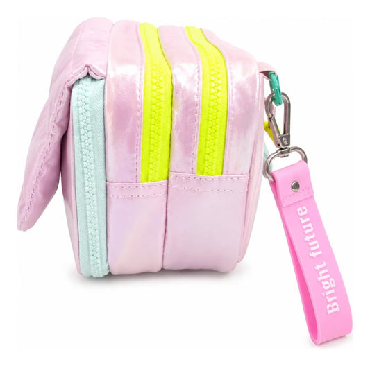 Lapicera Lluvia Color Rosa Organizador Escolar Premium