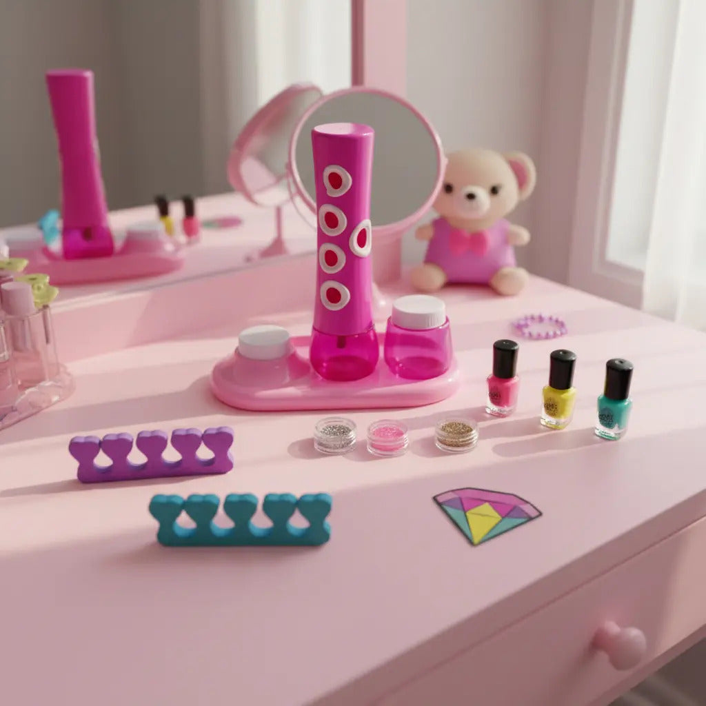 Kit De Uñas Infantil Candy Toys Con Shaker Y Esmaltes