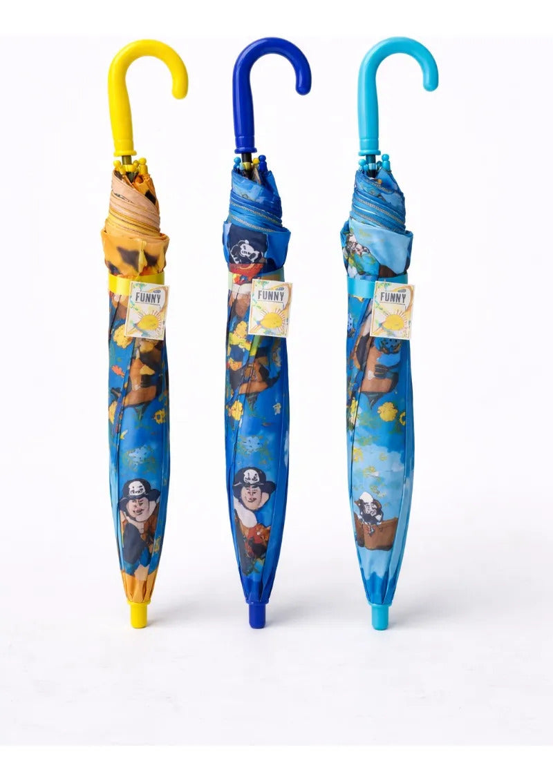 Paraguas Infantil De Piratas 3 Personajes Diferentes 67 Cm