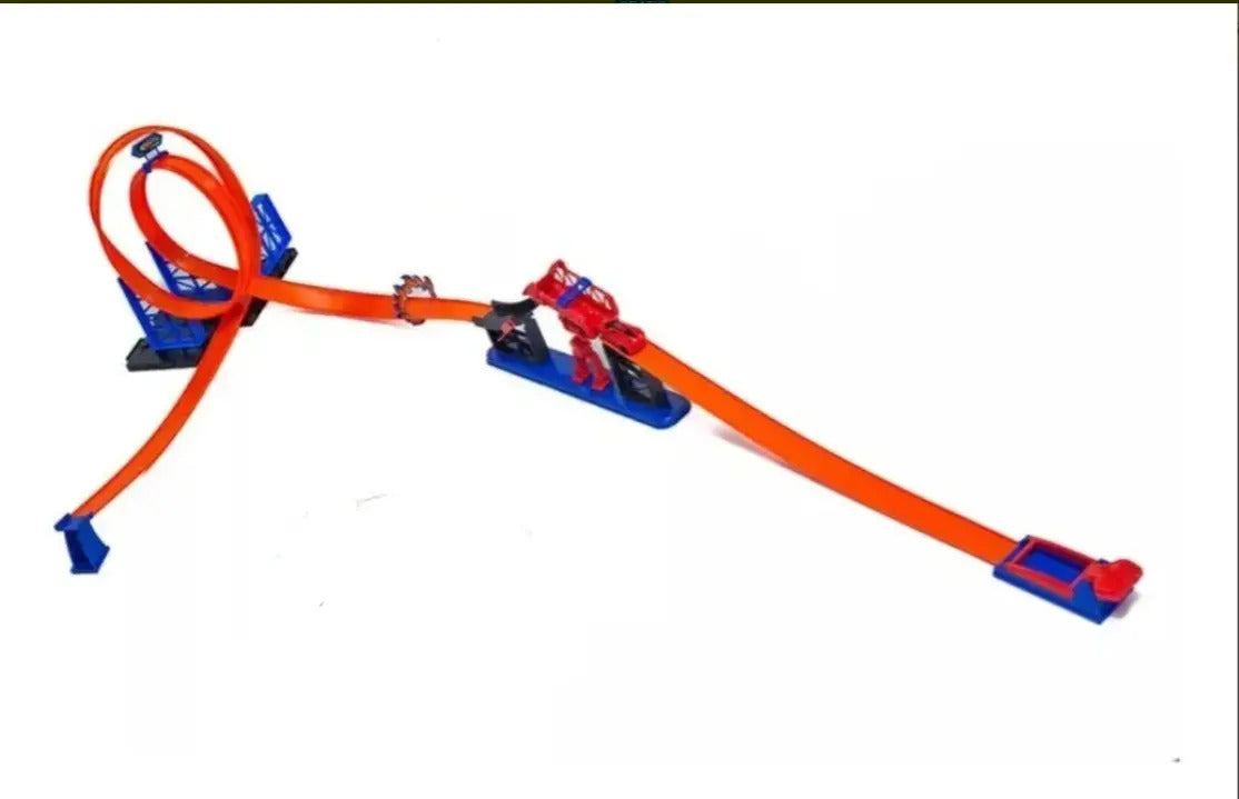 Pista Armable De Autos Con Robot Rampa Track Racing