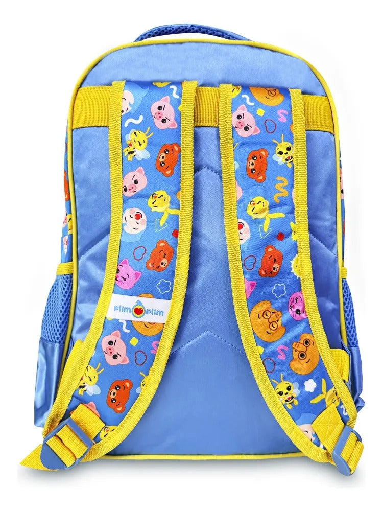 Mochila Kinder American Bags Amarillo Payasito Plim Plim