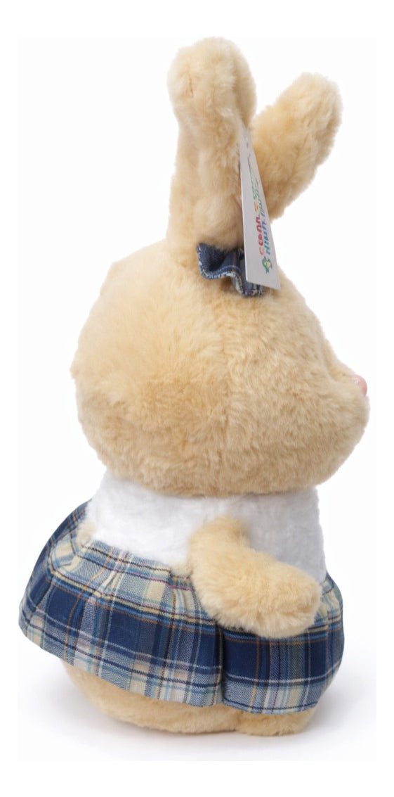 Peluche Conejita Con Vestido Cuadros 2 Colores 31 Cm