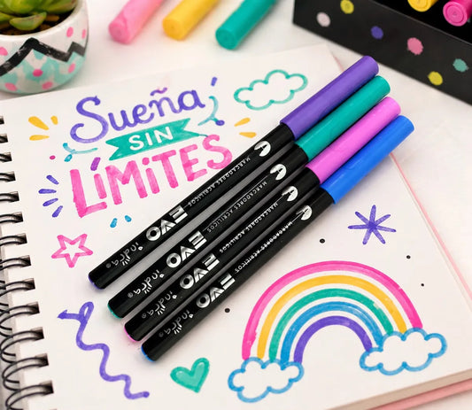 Marcadores Acrílicos Indra Evo 72 Colores Alta Cobertura