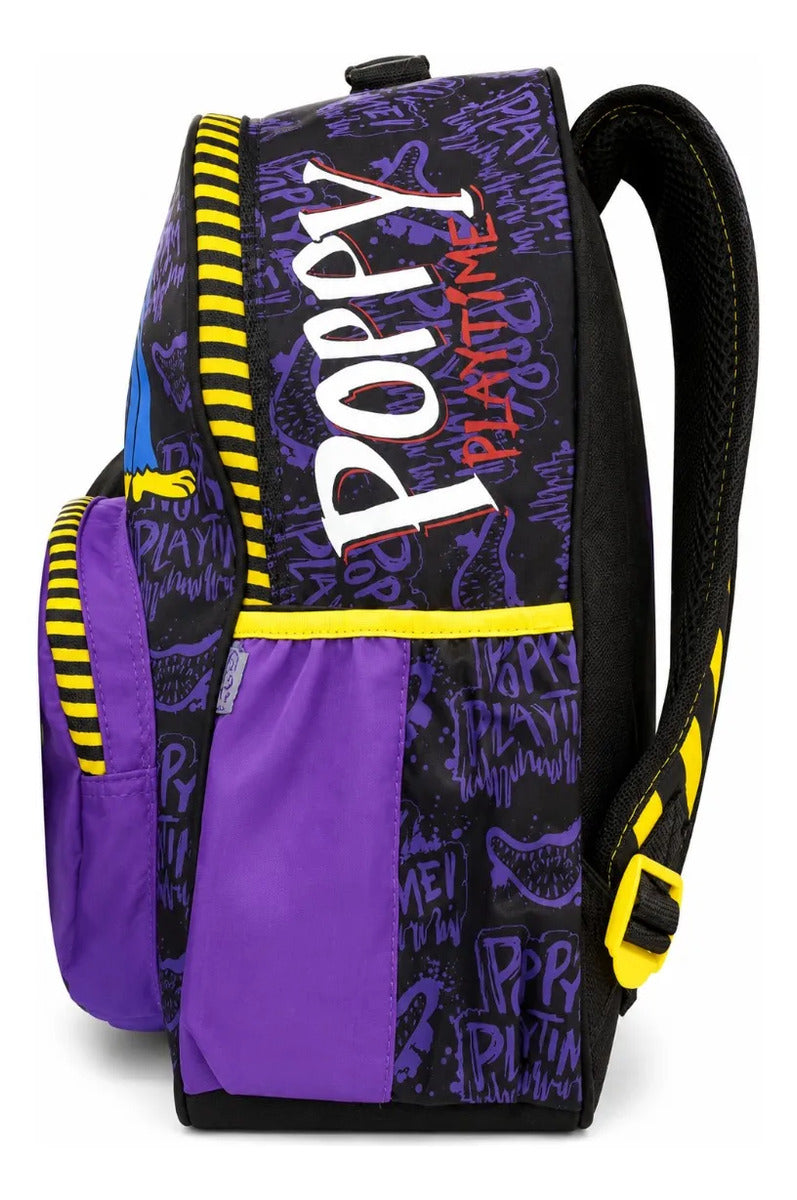Mochila Escolar Ruz Poppy Playtime Morada Con Relieve 3d