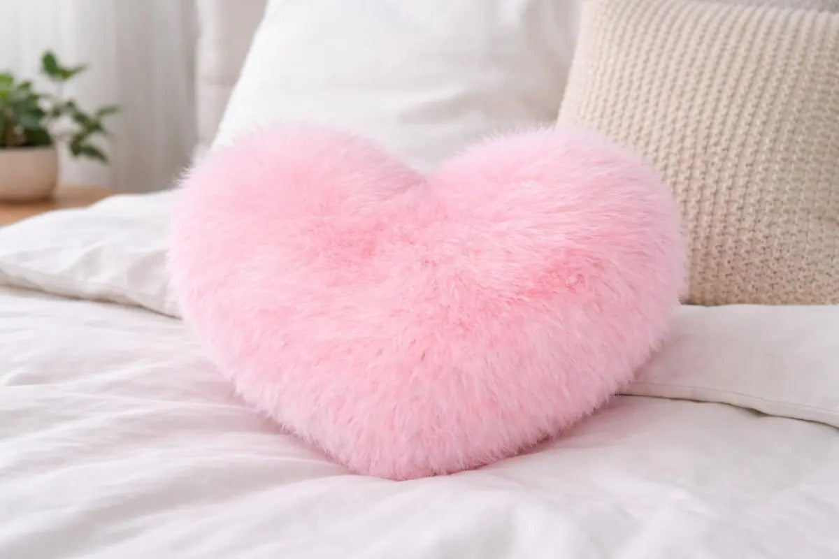 Peluche De Almohada Corazón Esponjoso 32x18x42 Candy Toys