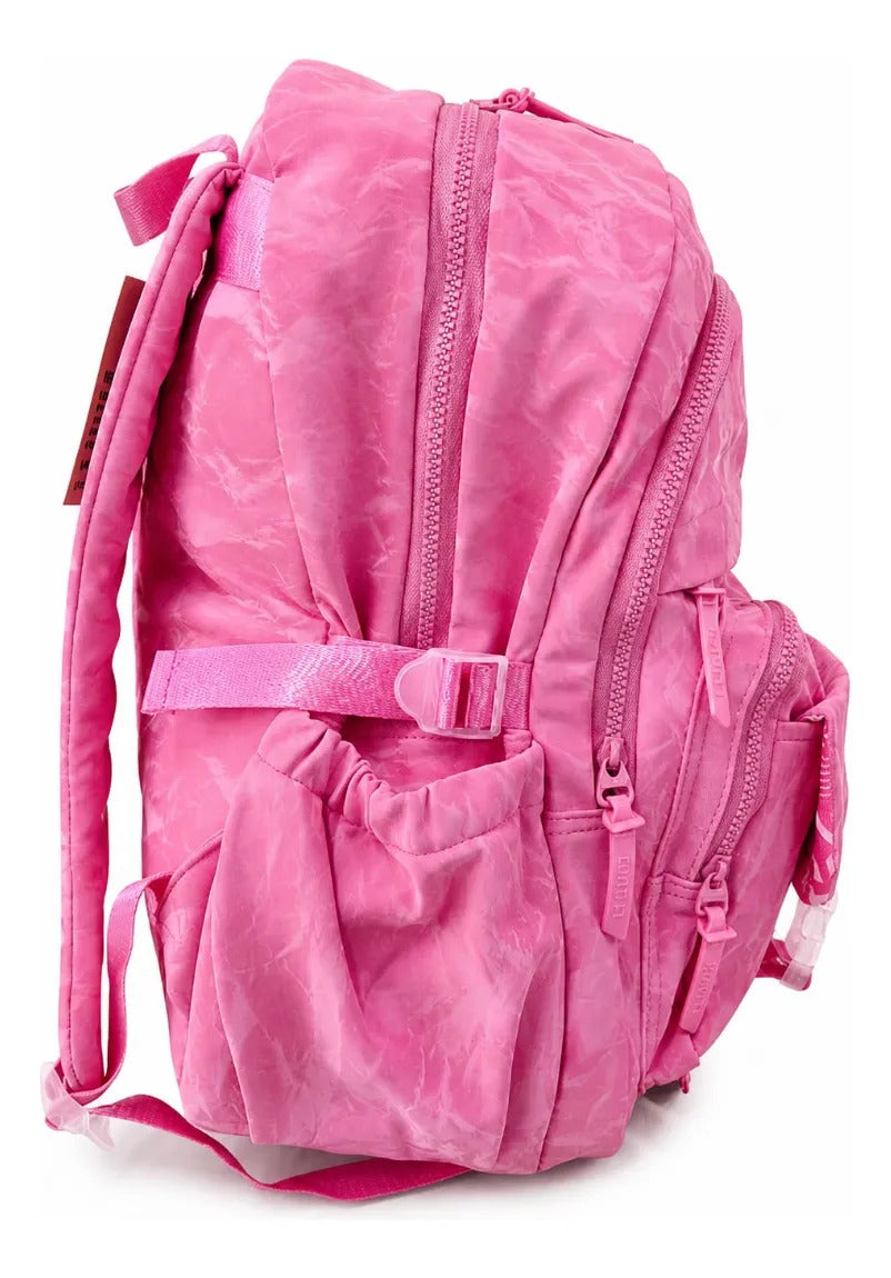Mochila Lluvia Rosa Marmoleada Estilo Urbano Juvenil
