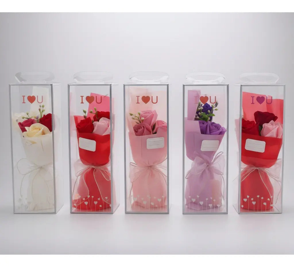 Detalle Romántico Con 3 Rosas Infinitas Surimax