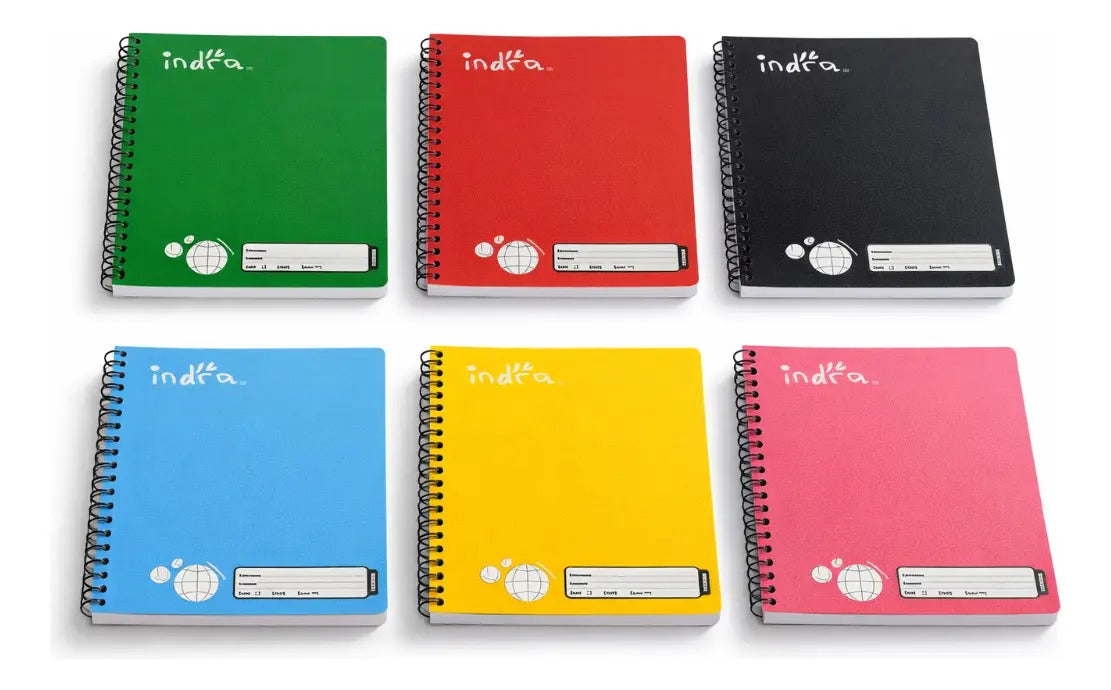 Libretas 6 Piezas Indra Cuadro Grande Con Tabla Periódica