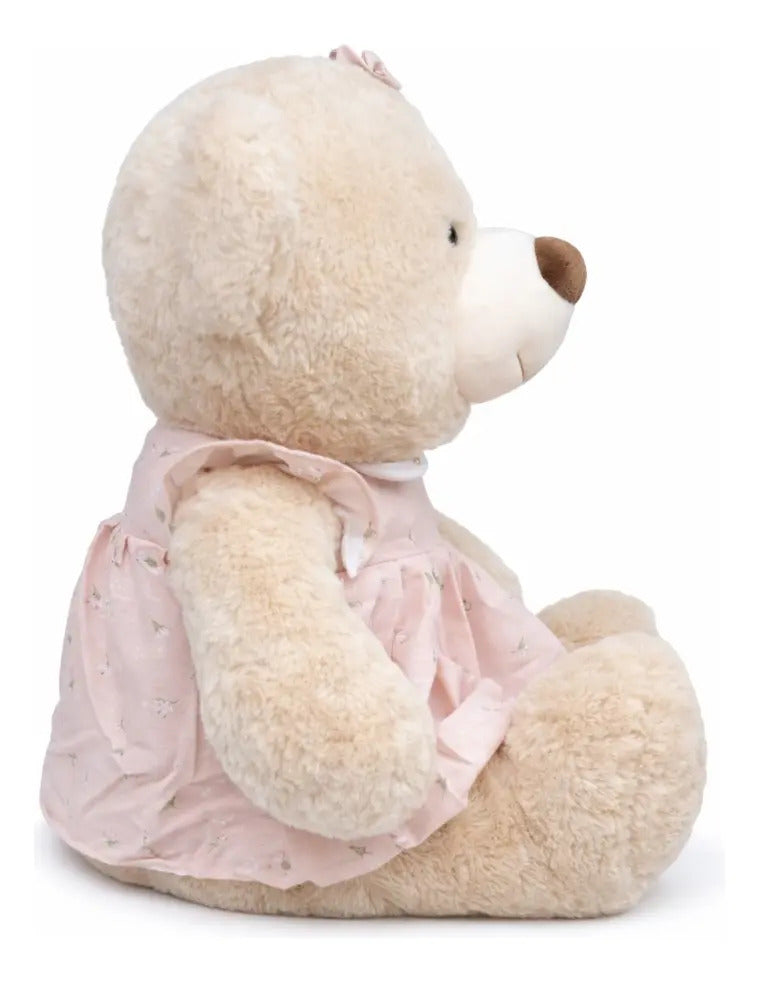 Peluche De Osa Grande Tierna Con Moño 54x38x42cm Candy Toys