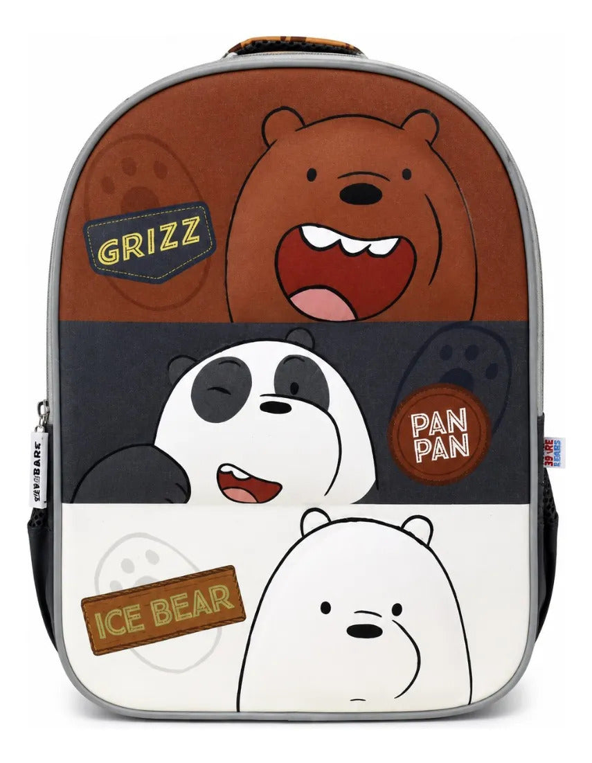 Mochila Kinder Fotorama Escandalosos Grizz Panda E Ice Bear