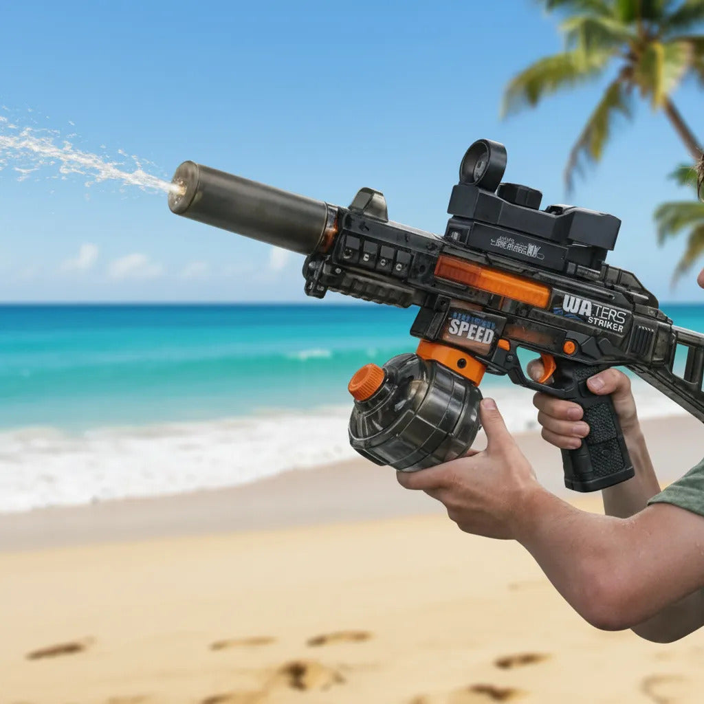 Pistola De Agua Eléctrica Rifle Recargable 3 Velocidades