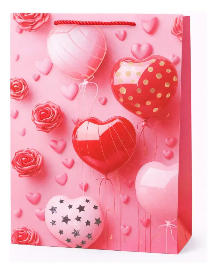 Bolsa De Regalo Una Docena Diseño De Corazones Romanticos