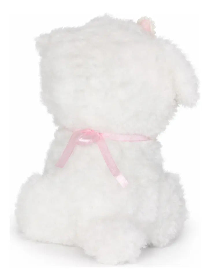 Peluche Perrita Con Mandil De Encaje 2 Colores 15 Cm