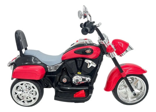 Moto Eléctrica Recargable Chopper Rojo Candy Toys