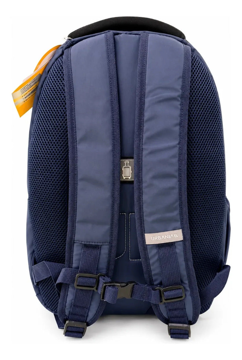 Mochila Fotorama Urbania Azul Gris Escolar Universitaria
