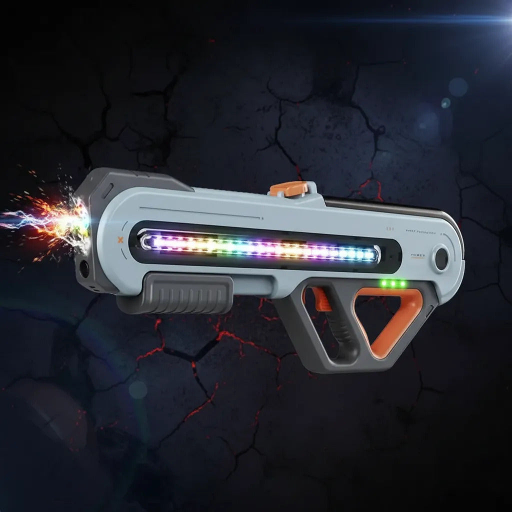 Pistola De Agua W12 Eléctrica Con Luz Doble Capacidad