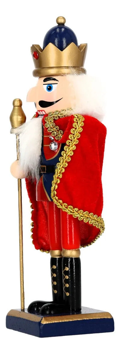 Cascanueces Lluvia Figura Navideña Colores Variados 38 cm