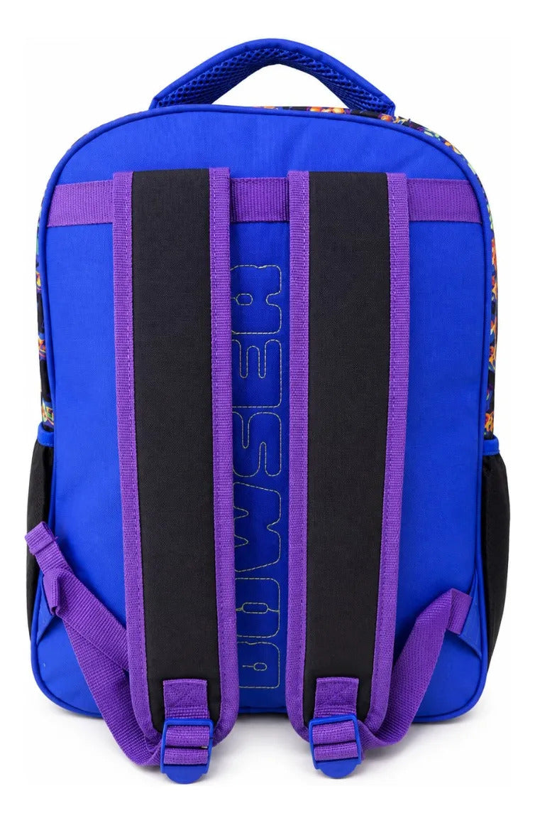 Mochila Primaria Ruz Bowser Super Mario Bros Color Azul